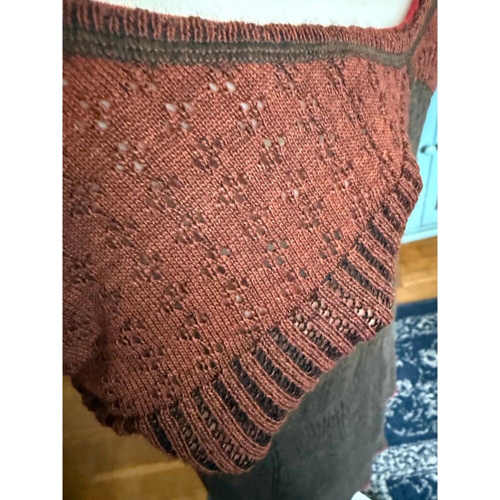 Marc Jacobs Pointelle Knit Dress 2021 Warm Tones Tank Dress Sz. M - Picture 6 of 10
